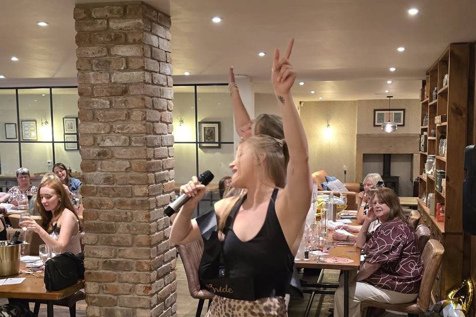 The Bride smashing a song!