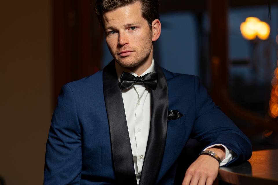 The classic tux is a must