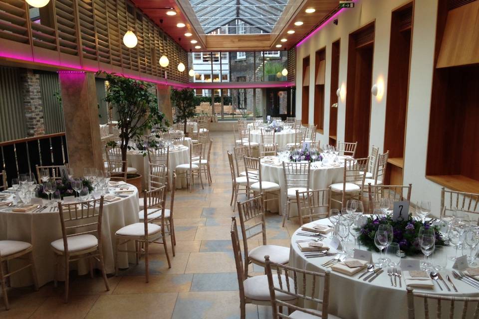 Orangery wedding breakfast