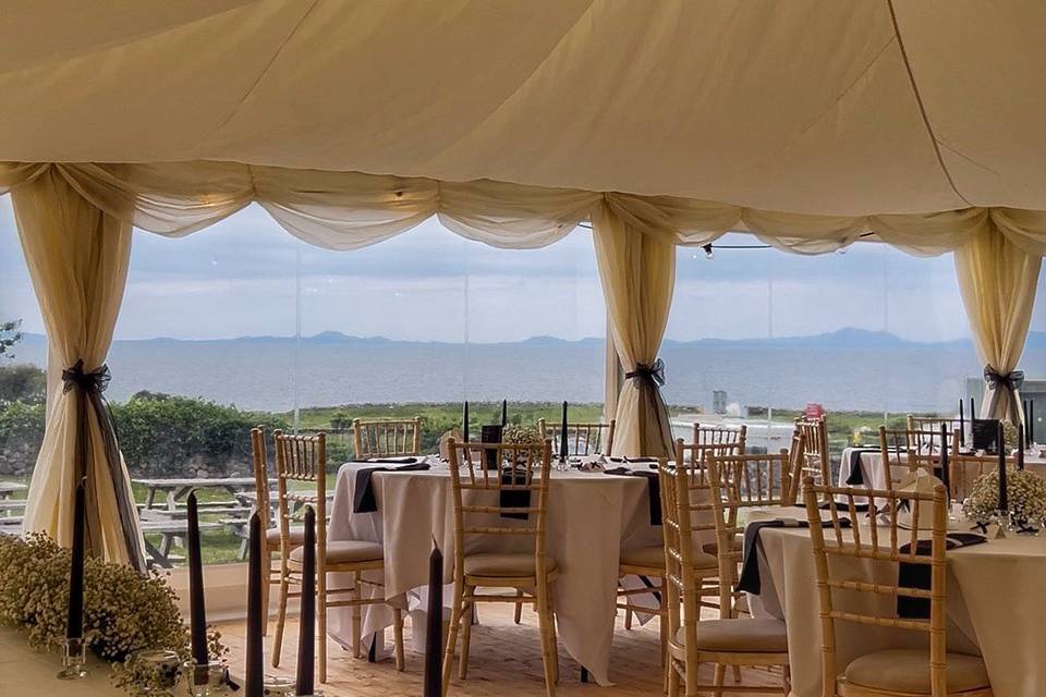 View from our marquee