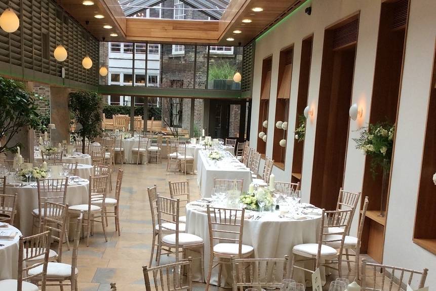 Orangery wedding breakfast