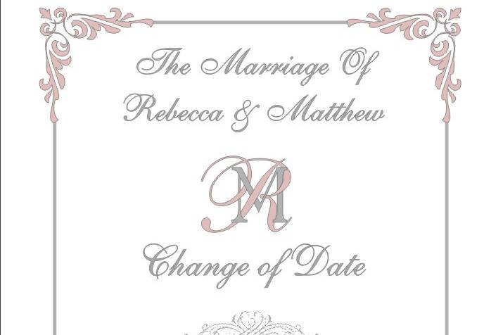 Wedding Change The Date Cards