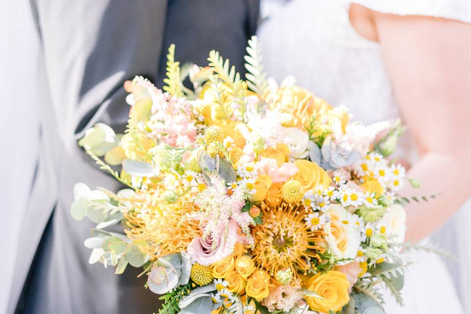 Yellow Bridal Bouquet