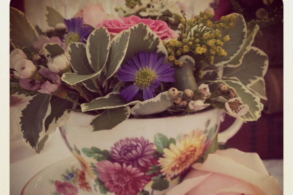 Teacup flowers