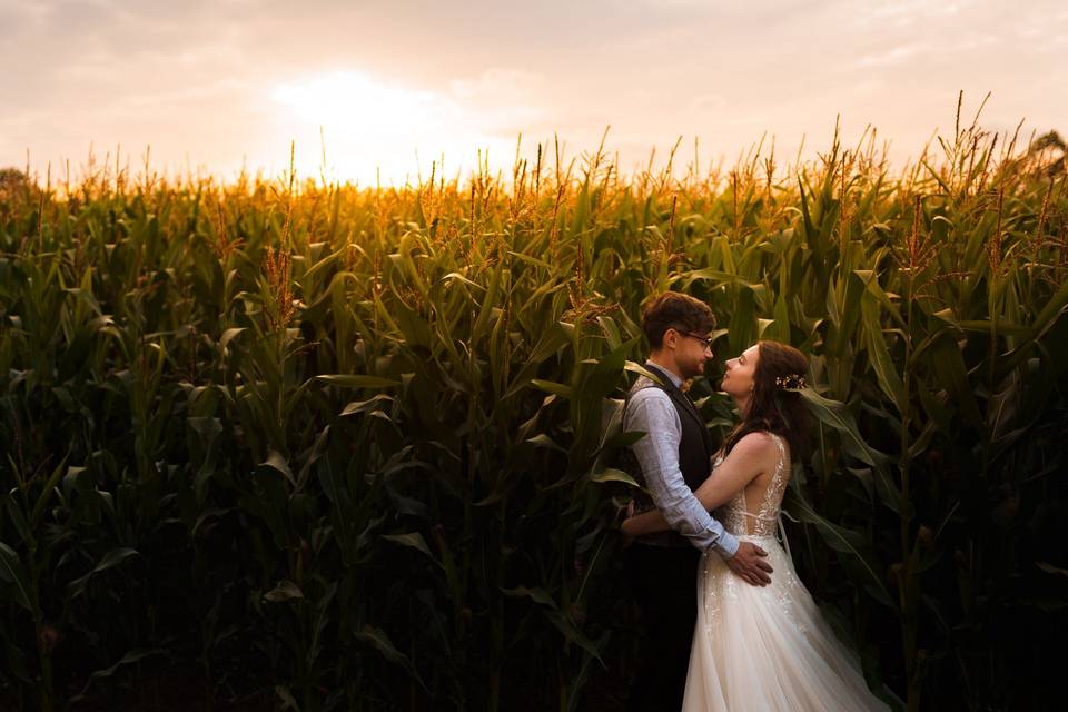 Sunset at Slapton Manor