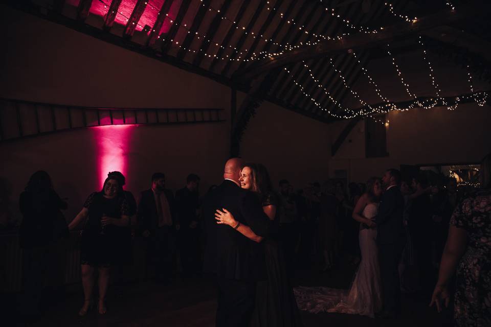 Mum & Dad on the dancefloor.