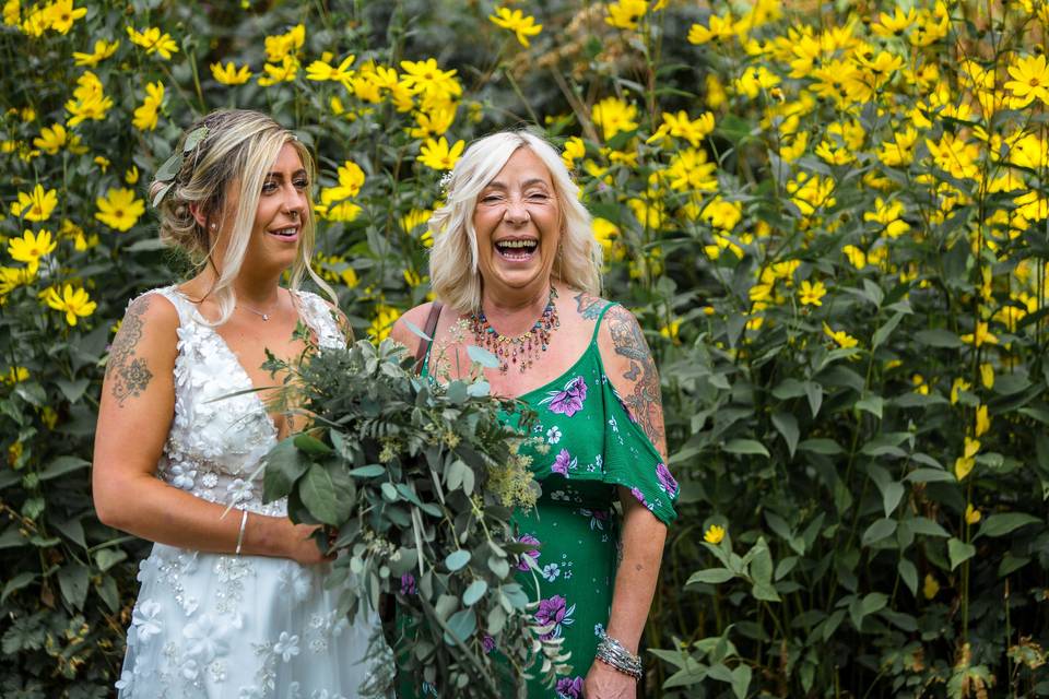 Bride and mum