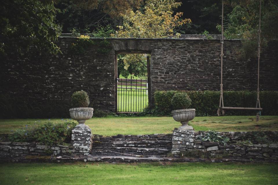 Steps to walled garden