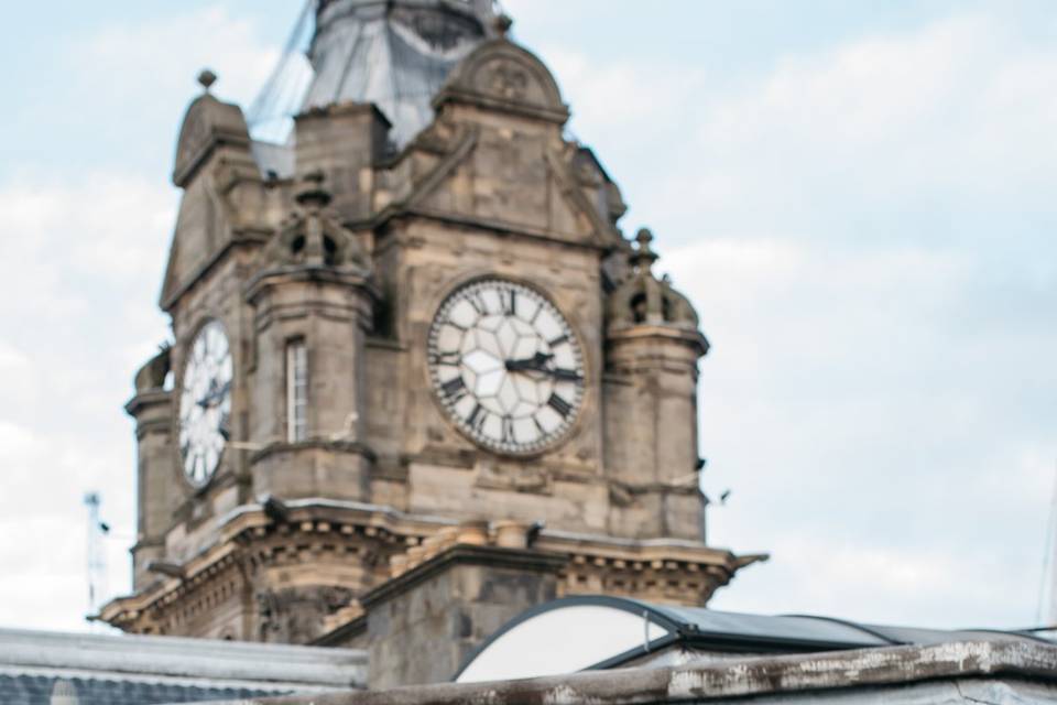 Iconic rooftop clock tower