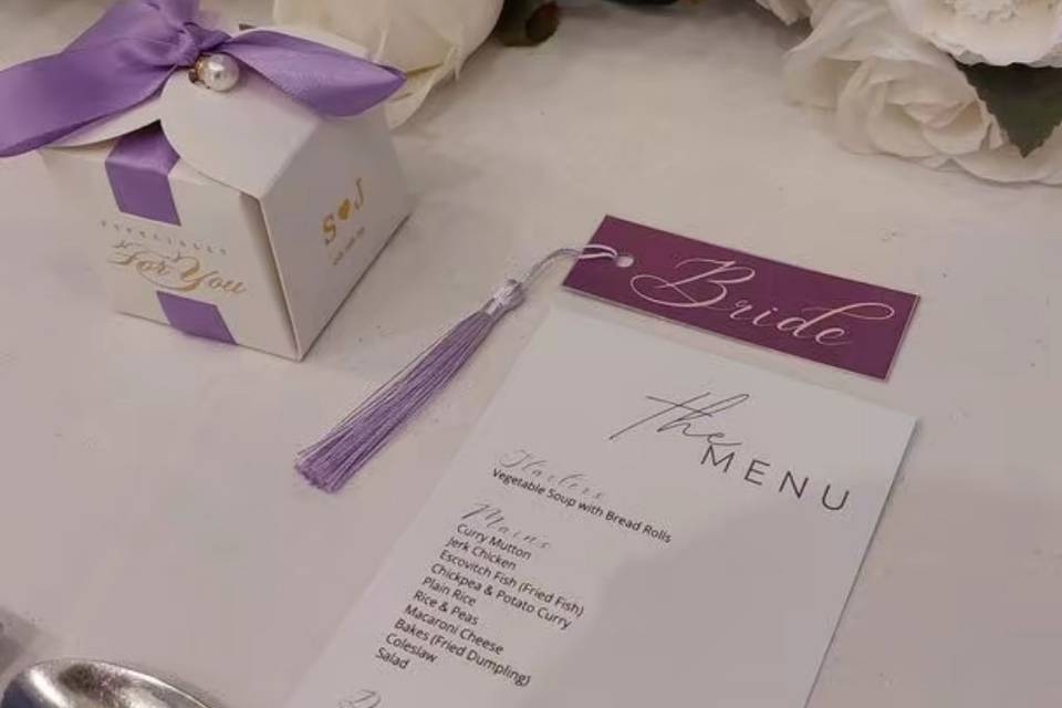 Menu Design and Tag Set