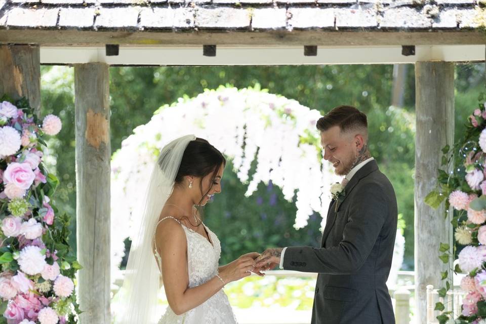 During the ceremony