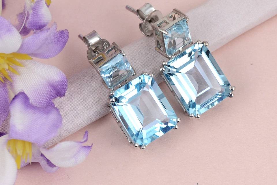 Aquamarine earrings