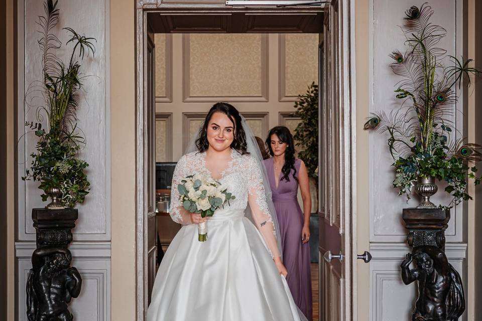 Bride at Hillrock house