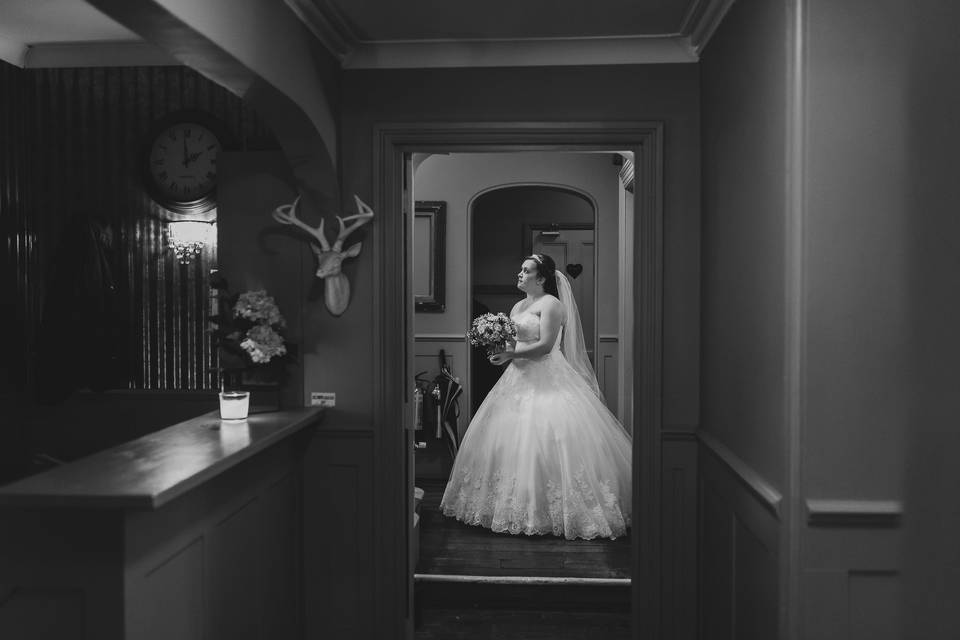 The bride waits