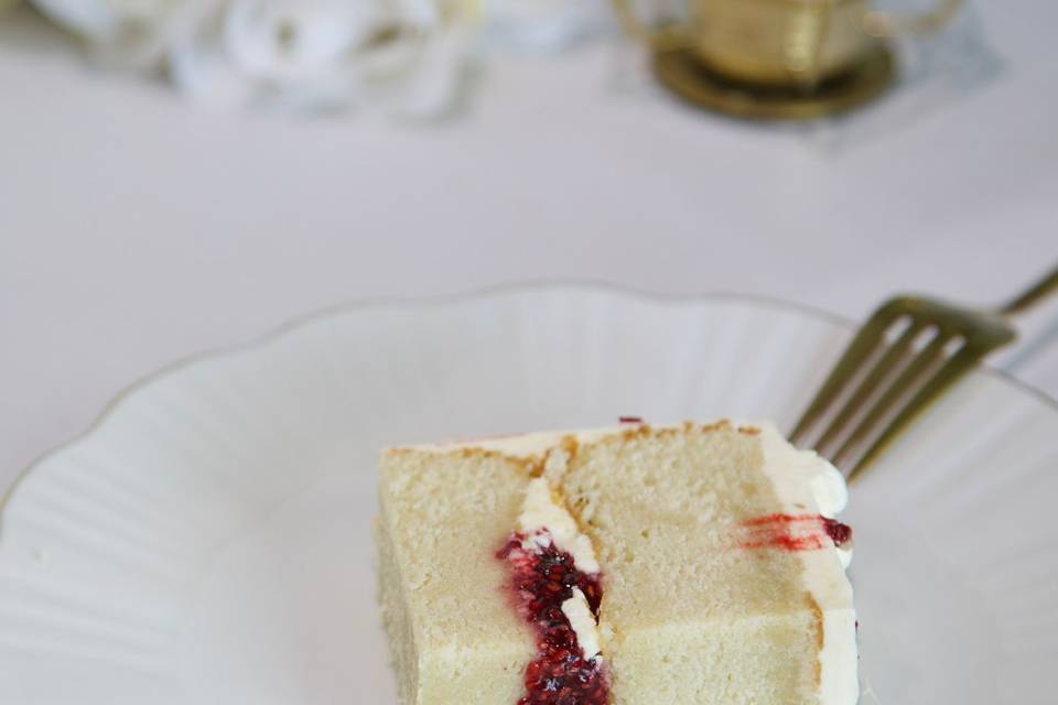 Vanilla and raspberry