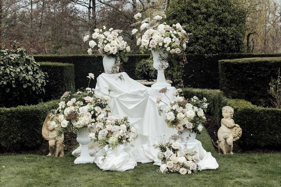 Outdoor ceremony space