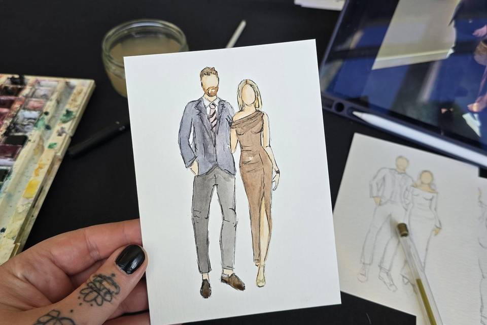 Live Wedding Illustration
