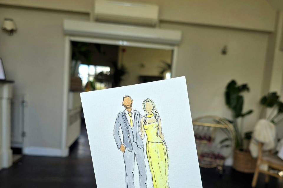 Live Wedding Illustration