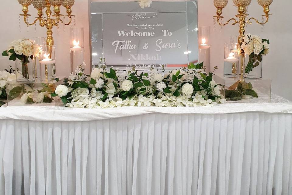 Welcome Table