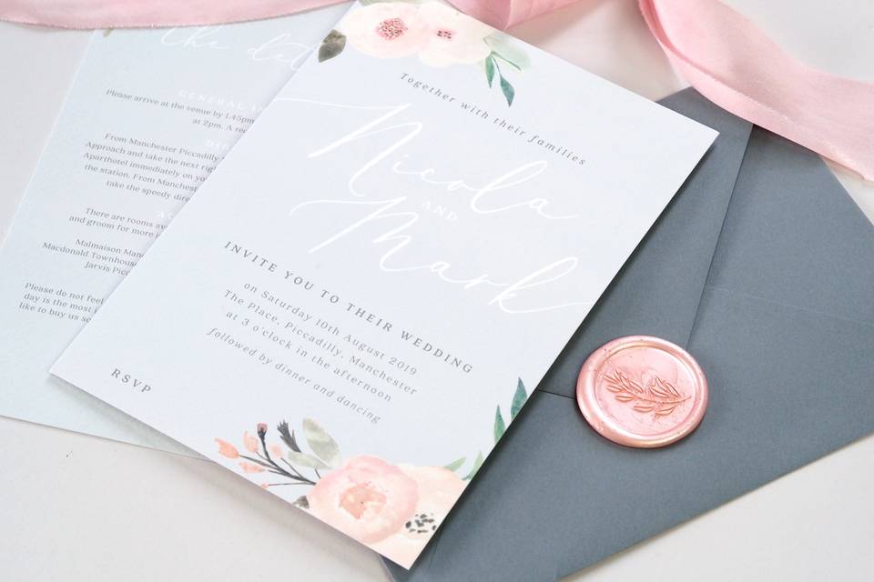 Ella wedding invitations