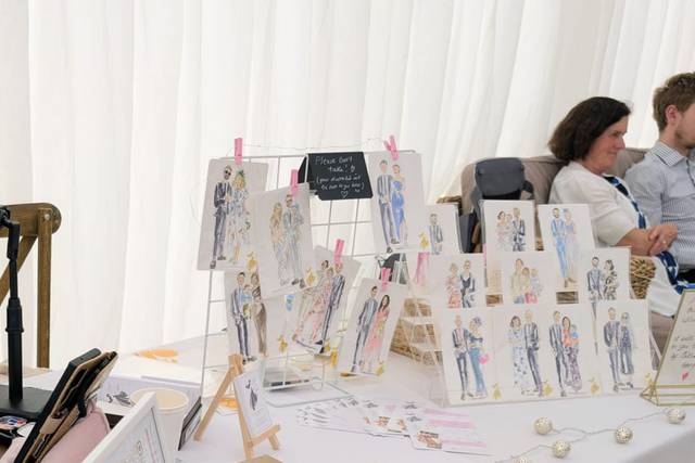 Live illustration set up