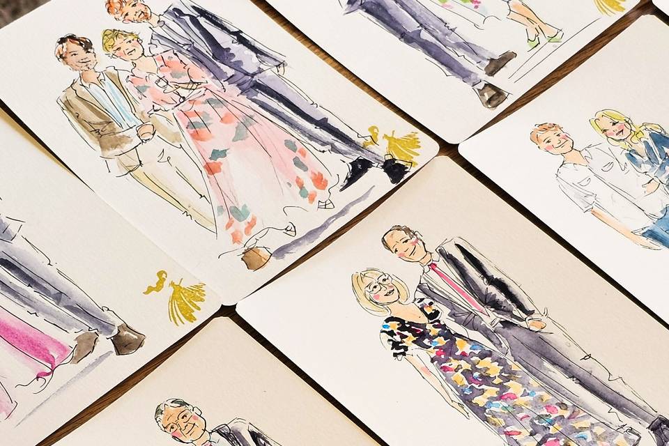 Live illustration portraits