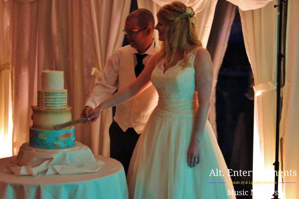 Cutting the Cake at New Hall