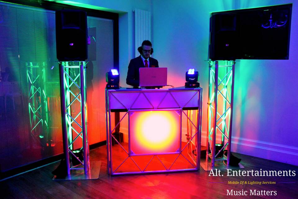 DJ Setup at Wedding