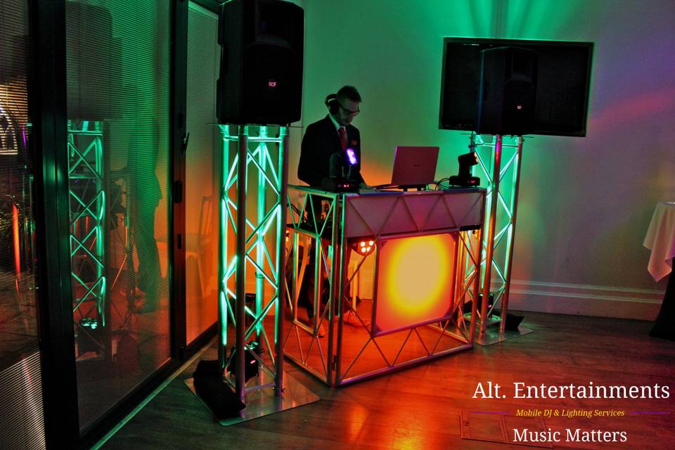 DJ Setup At a Wedding