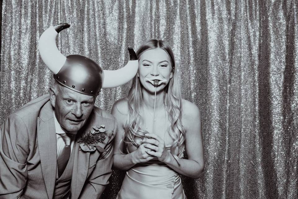 Fun in the vintage photo booth