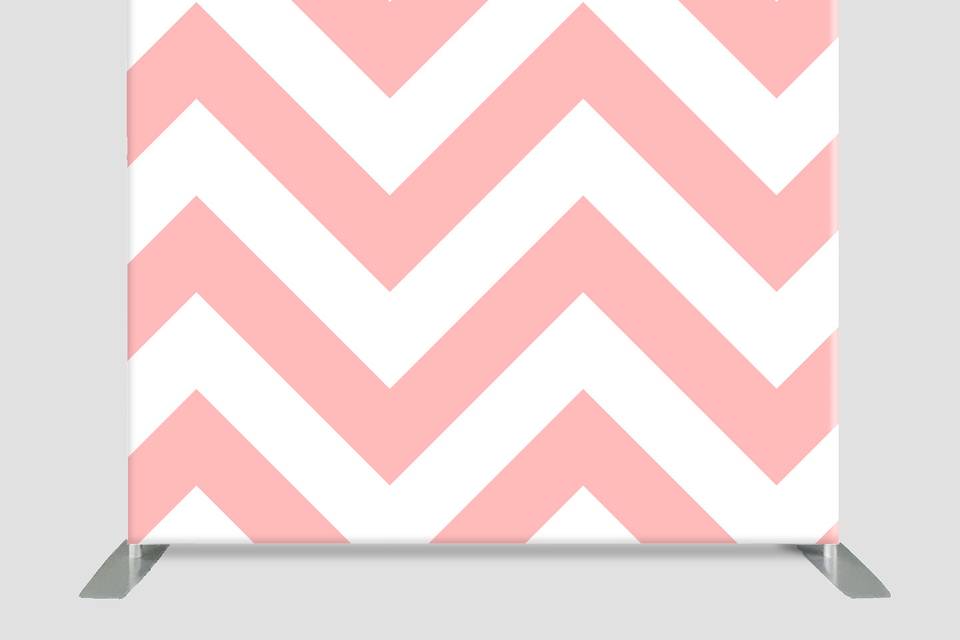 Pink zigzag backdrop