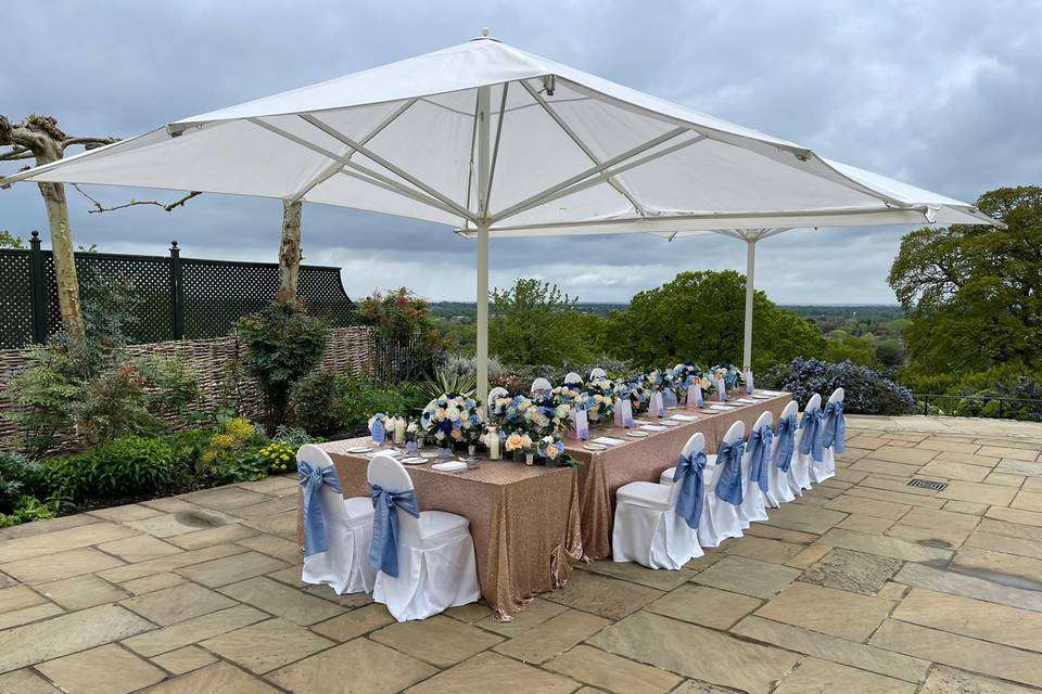 Outdoor Reception meal