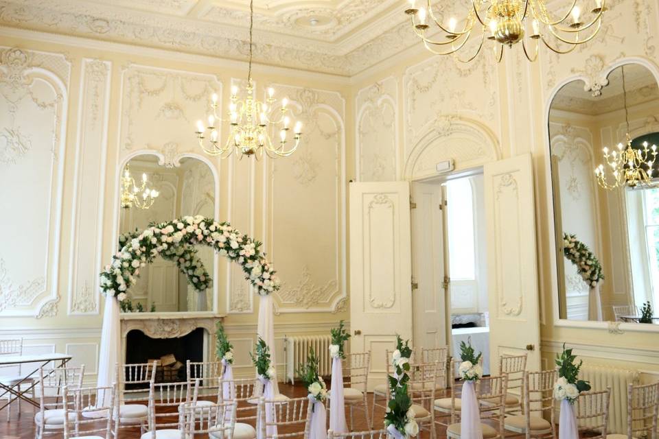 Flower arch ceremony