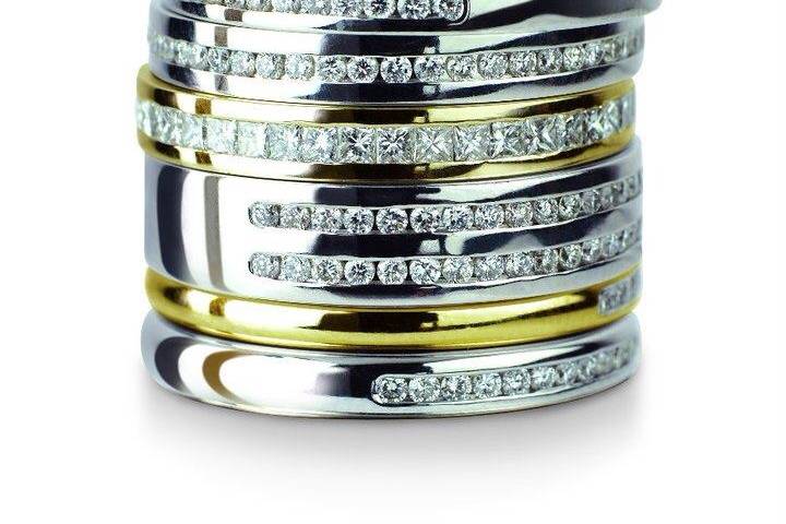 Diamond Set Bands