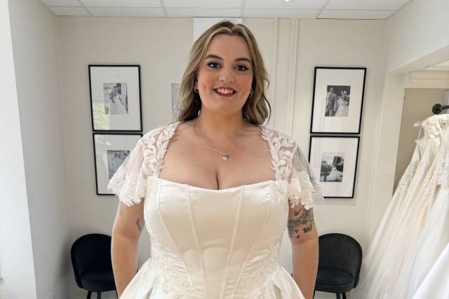 Basque wedding dress