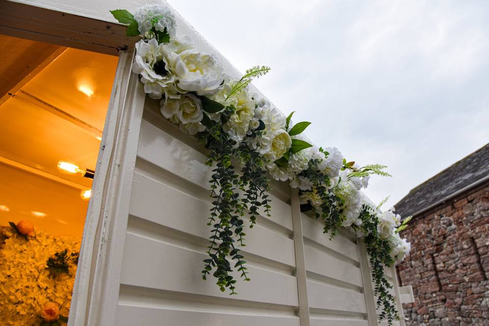 Personalised flower garland