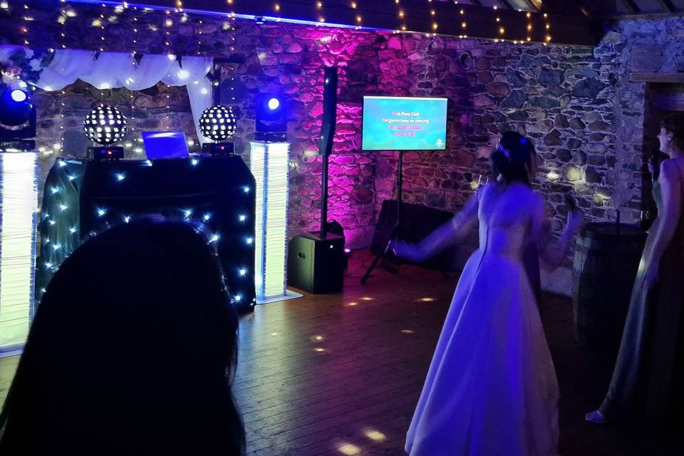 Karaoke and wedding disco