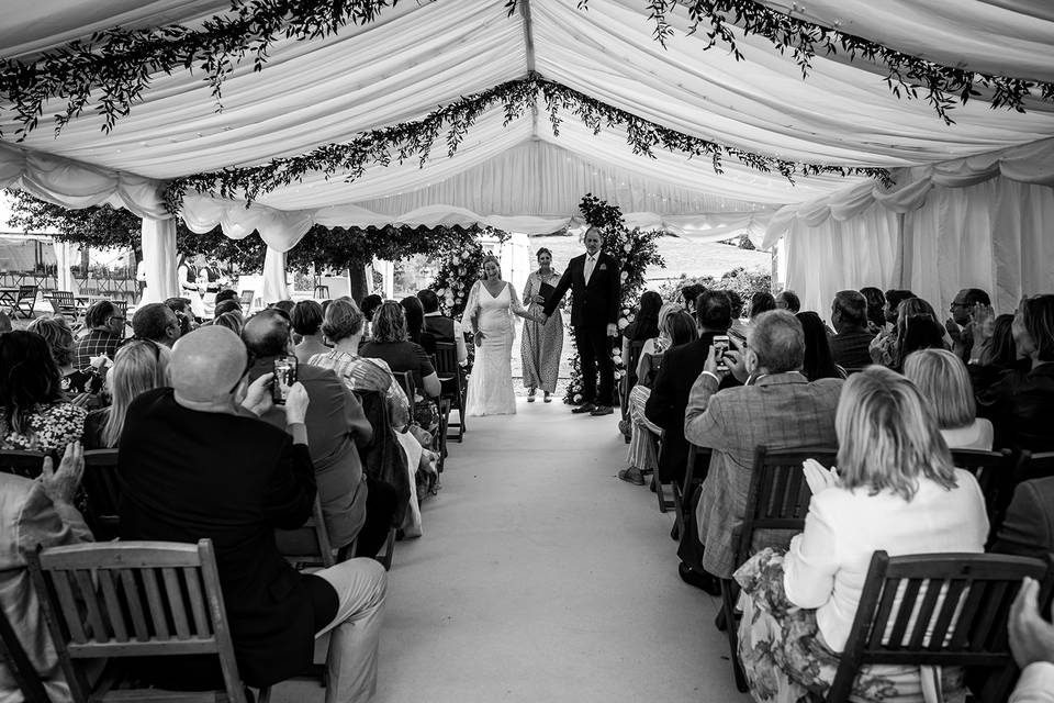 Romantic wedding ceremony crea