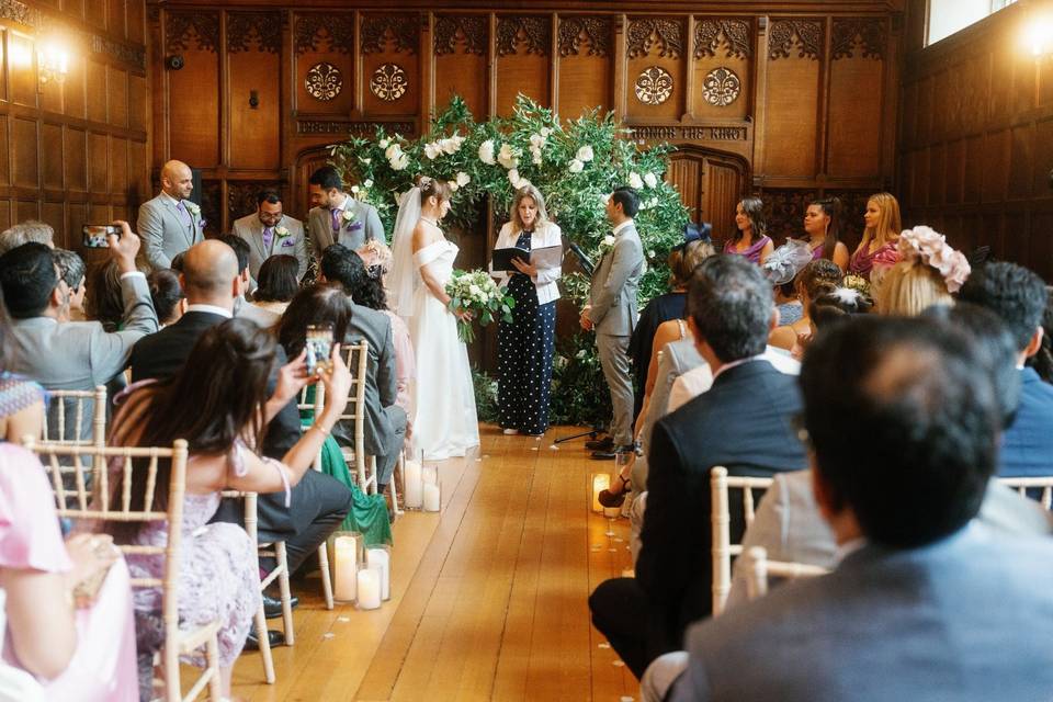Multicultural wedding ceremony
