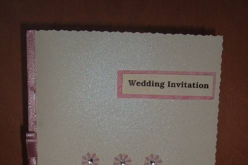 Daisy wedding invitation