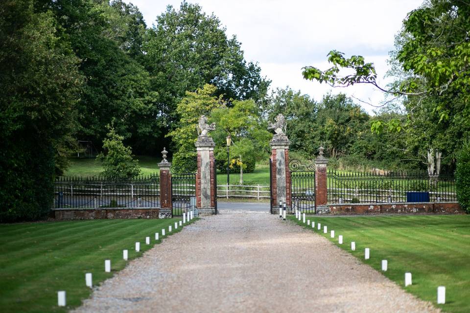 Stately driveway