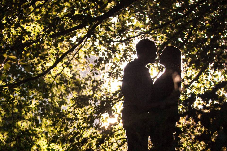 Sunset engagement photography