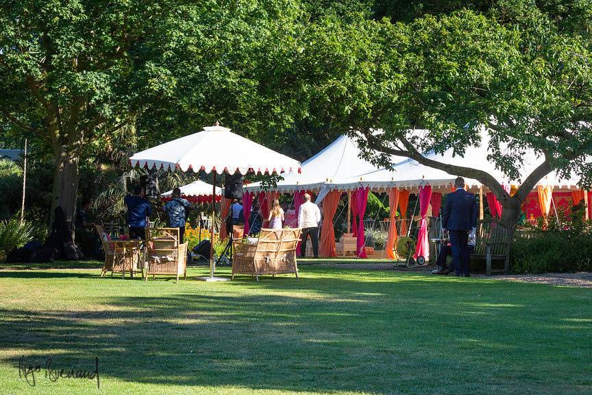 Lower lawn tent