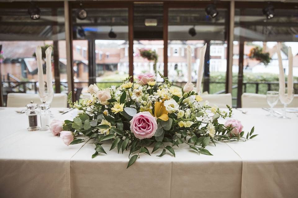 Top Table flowers
