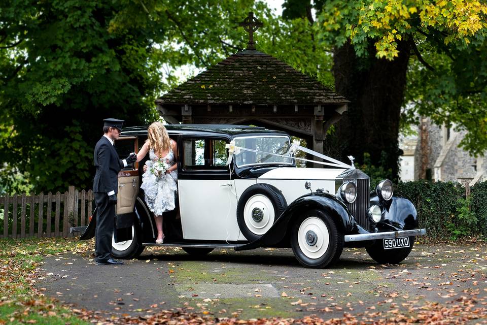 Vintage Rolls Royce wedding