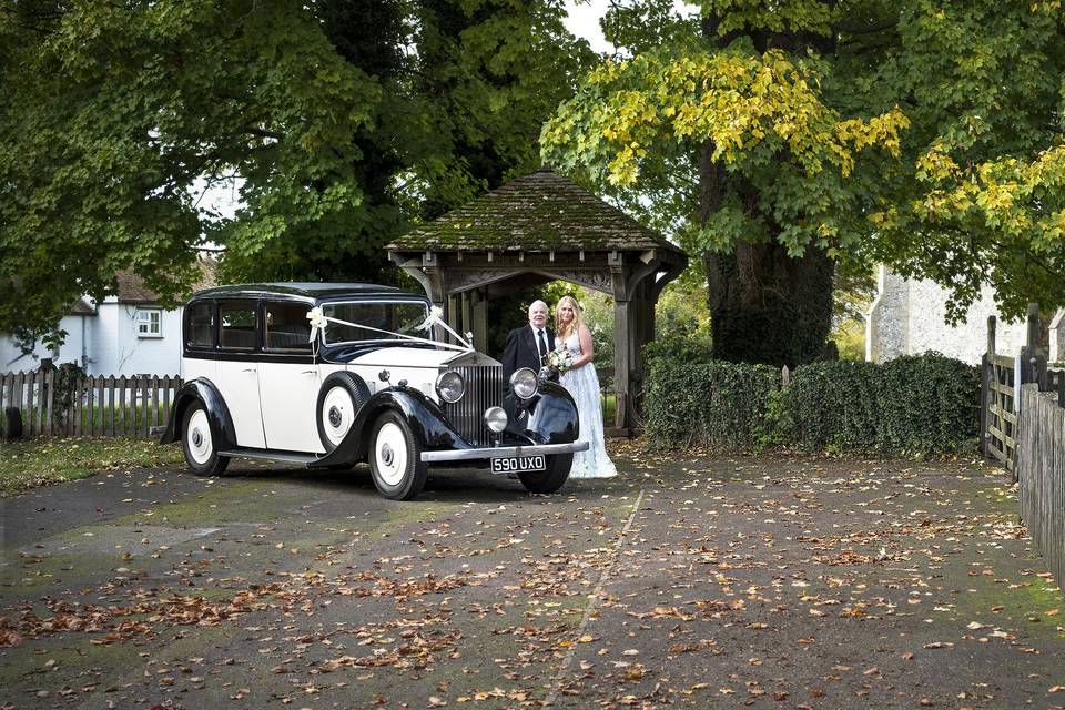 Vintage Rolls Royce wedding