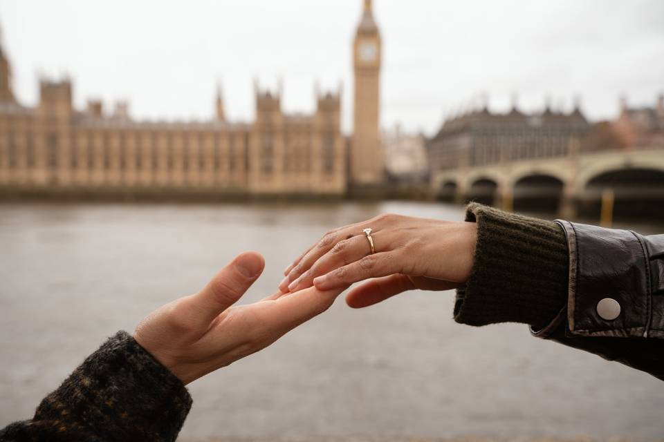 Engagement ring in London