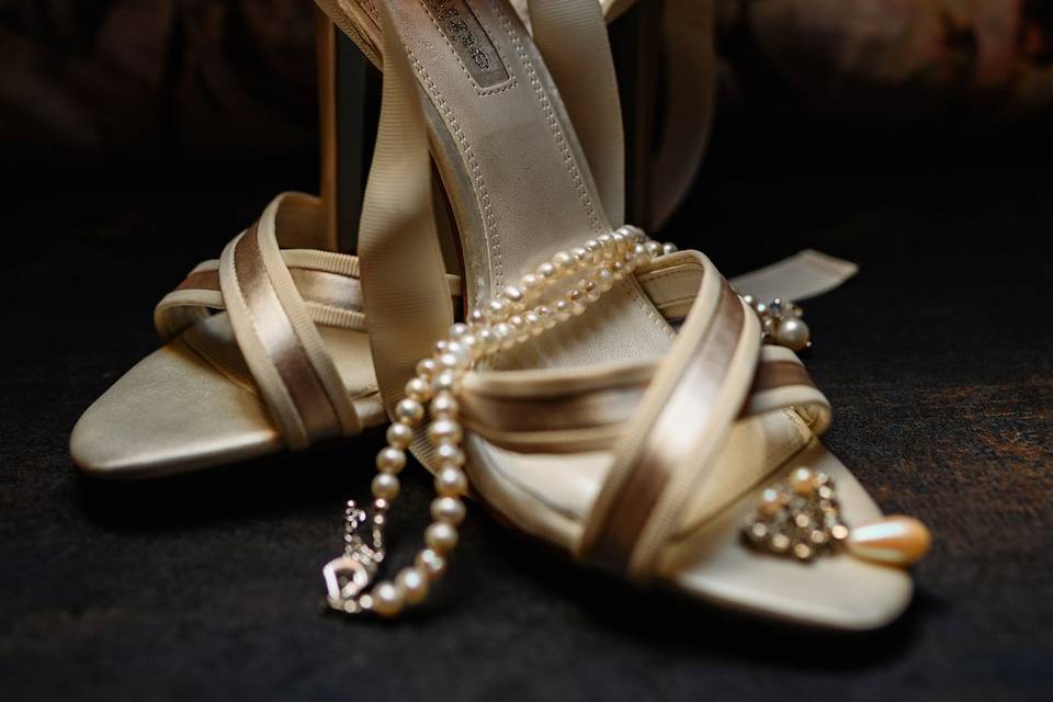 The bride's shoes