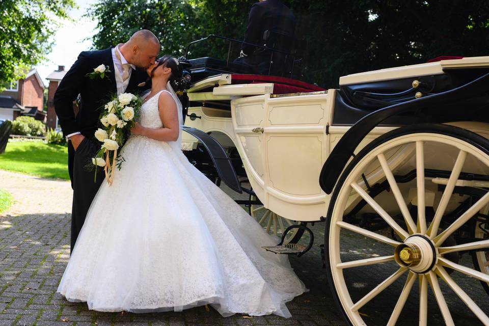 Couple by carriage