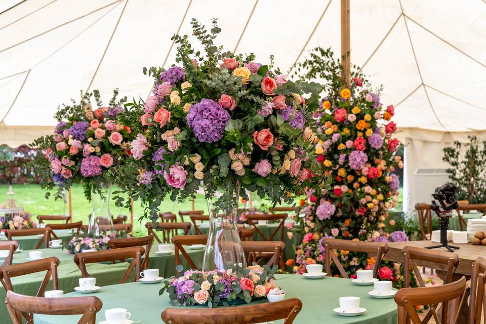 Pastel garden elegance